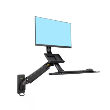 עמדת עבודה ארגונומית מיועדת לתלייה על קיר למסך מחשב, מקלדת ועכבר דגם MB32