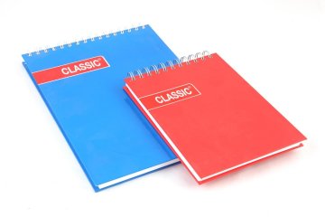 בלוק ספירל לבן = כריכה קשה 100 דף A4-קמפוס