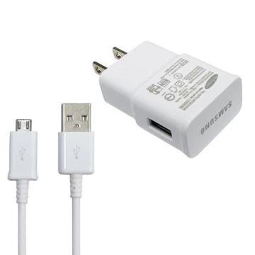 מטען קיר מאושר סמסונג  USB 2A +כבל MICRO  לבן