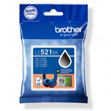 ראש דיו מקורי ברדר LC 521BK  שחור 500 דף