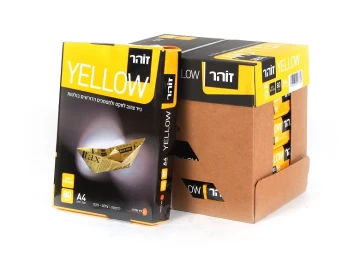 נייר צילום 80 ג' צהוב A4 נייר צילום 80 ג' צהוב A4