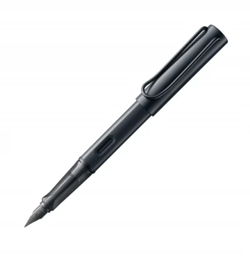 עט נובע LAMY מאלומיניום בצבע שחור AL-star black עובי הציפורן F
