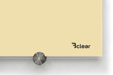 לוח מחיק מגנטי 130*80 זכוכית חרדל Bclear