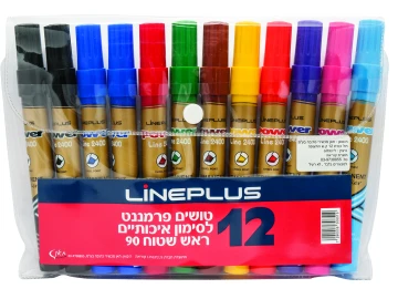 סט טושים 1/12 ליין פלוס סט טושים 1/12 ליין פלוס