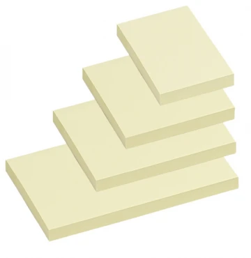 מזכרית דביקה קטנה צהוב 1/12 גלובל