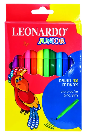 טוש על בסיס מים צבעוני 1/12