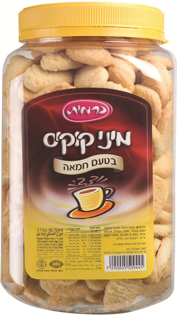 עוגיות מיני קוקיס חמאה צנצנת 650 ג' עוגיות מיני קוקיס חמאה צנצנת 650 ג'