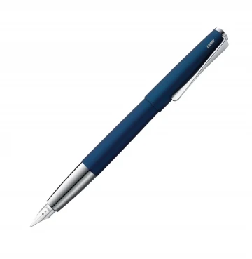 עט נובע יוקרתי LAMY בגימור כחול אימפרייאל studio Imperial blue עובי הציפורן M