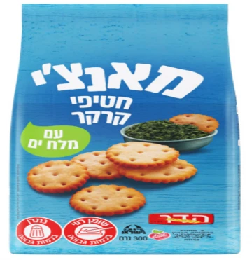 קרקר חטיפית מלח 300 גר' הדר - מאנצ'י