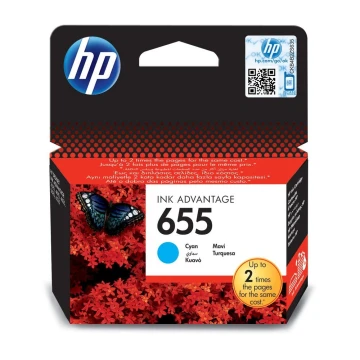 ראש דיו HP 655 מקורי כחול