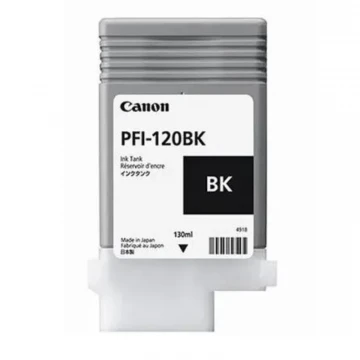 דיו לפלוטר PFI-120BK  CANON שחור 130 מ