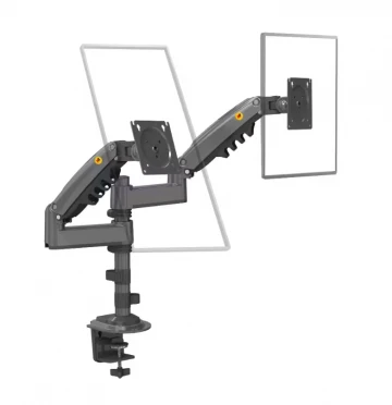 זרוע שולחנית דו מפרקית ל2 מסכי מחשב עד “35