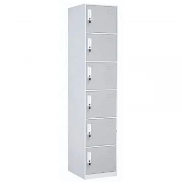 ארון לוקר מתכת עם 6 תאים