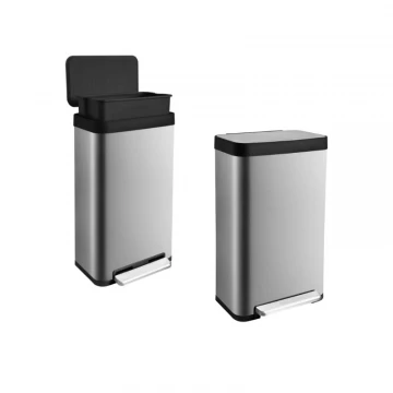 פח דוושה נירוסטה 70 ליטר כולל פח פנימי