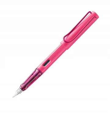 עט נובע LAMY בצבע ורוד ניאון safari Neon Pink עובי ציפרון F