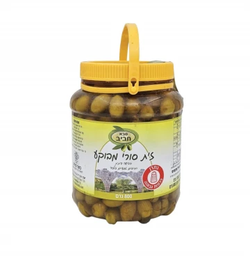 זיתים סורי מבוקע  800 גרם סבא חביב 