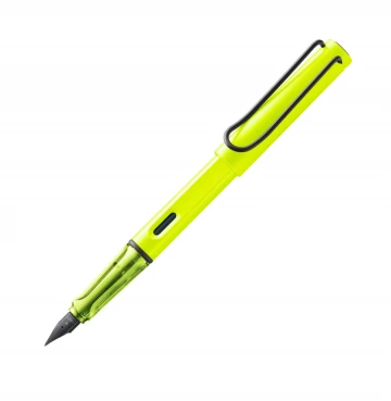 עט נובע LAMY בצבע צהוב ניאון safari Neon yellow עובי ציפרון M
