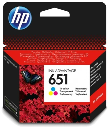 ראש דיו HP 651 מקורי צבעוני