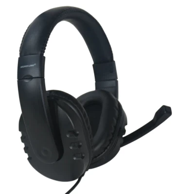 אוזניות חוטיות שחורות USB SILVERLINE אוזניות חוטיות שחורות USB SILVERLINE