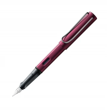 עט נובע LAMY אלומיניום בצבע סגול כהה Black purple עובי הציפורן B