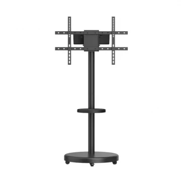 מעמד לטלוויזיה מעוצב עם גלגלים, מדף ותופסן אחסון למסכים עד 86״ דגם AL-70