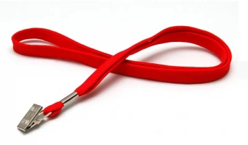 שרוך אדום  לתג שם + קליפס