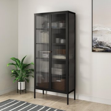 ויטרינה מעוצבת שחורה דגם ויטרה-VITRA 
