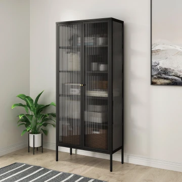 ויטרינה מעוצבת שחורה דגם ויטרה-VITRA 