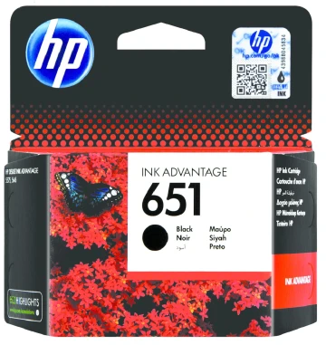 ראש דיו HP 651 מקורי שחור