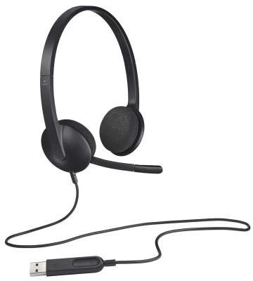 אוזניות USB עם מיקרופון Logitech H540 אוזניות USB עם מיקרופון Logitech H540