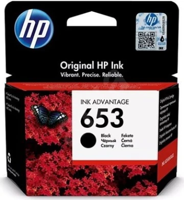 ראש דיו HP 653 מקורי שחור