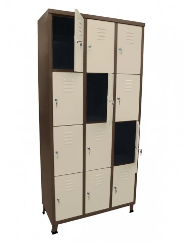 ארון לוקר מתכת 12 תאים