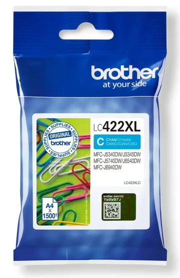 ראש דיו ברדר LC422XL מקורי כחול ראש דיו ברדר LC422XL מקורי כחול