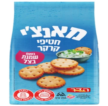 קרקר חטיפית שמנת בצל 250 גר' הדר - מאנצ'י