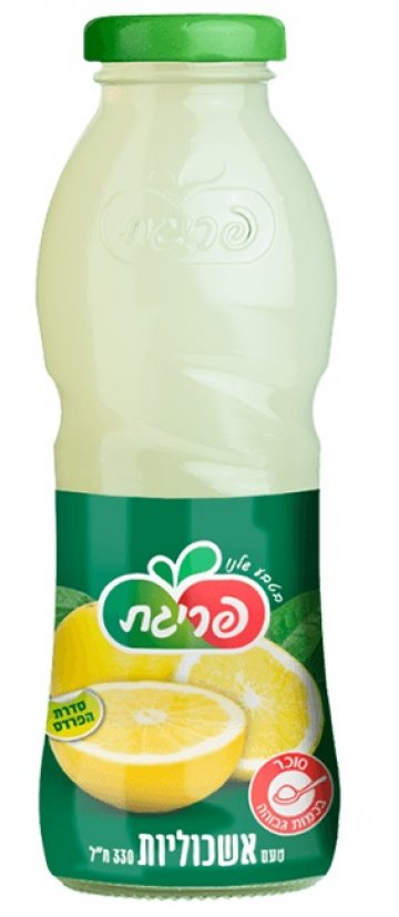 מיץ אשכוליות בקבוק זכוכית 350 מ