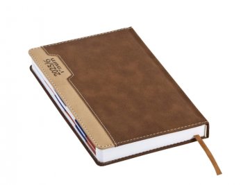 יומן יומי  תבור כריכה קשה 21*27 חום