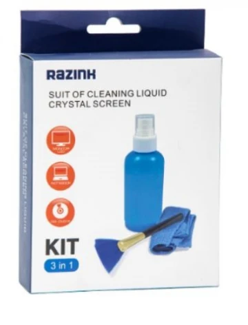 ערכה לניקוי מסך- ספריי מטלית ומברשת