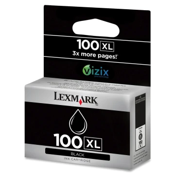 ראש דיו לקסמרק 100XL מקורי שחור ראש דיו לקסמרק 100XL מקורי שחור