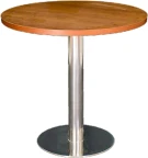 שולחן עגול רגל פיצה קוטר 80