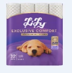 נייר טואלט 32 גלילים לילי רך במיוחד