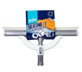 מגב חד להב סיליקון + תופסן  43 ס