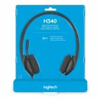אוזניות +מיקרופון לוג'יטק H340 USB
