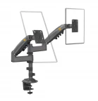 זרוע שולחנית דו מפרקית ל2 מסכי מחשב עד “35