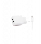 מטען קיר לאייפון מאושר USB 2A +כבל לבן