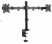 מתקן שולחני דו מפרקי ל2 מסכי מחשב עד 32″ דגם T11