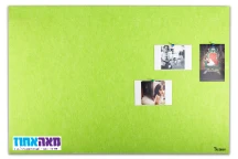 לוח נעיצה אקוסטי ירוק /אפור90 *60 ללא מסגרת Bclear
