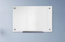 לוח מחיק מגנטי 100*150 זכוכית לבנה Bclear